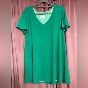 Adrienne Green Midi Dress